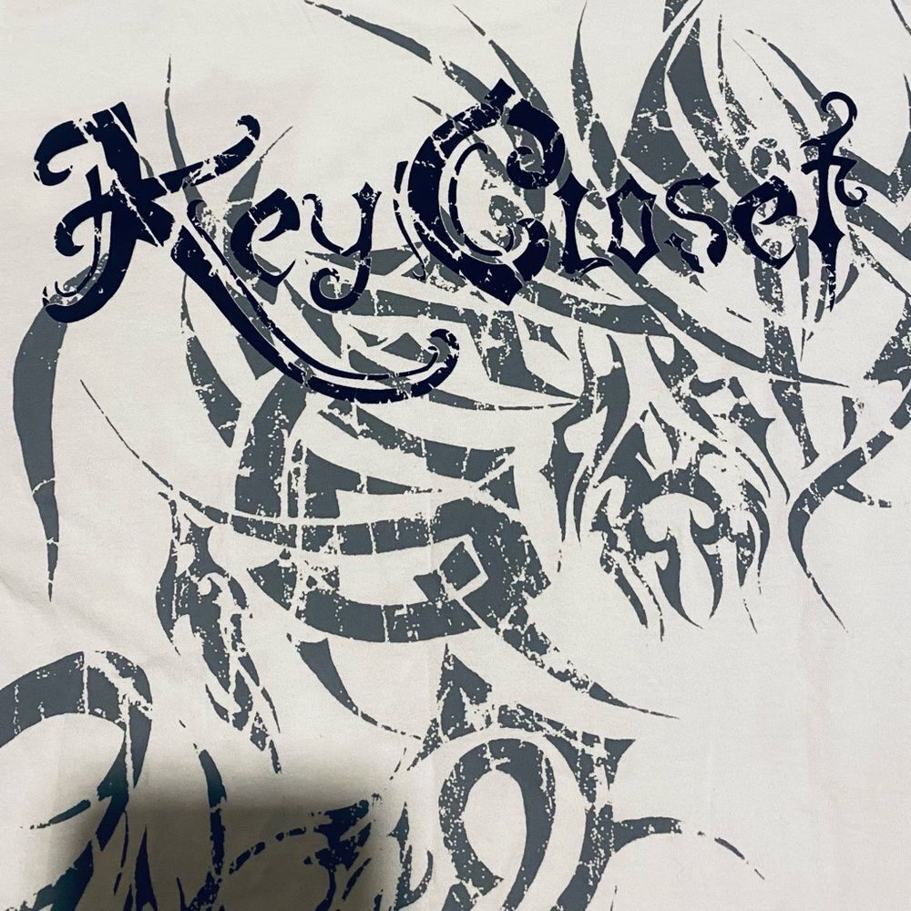 Men’s Key Closet Lionhead with wings & cross white t-shirt | couture NWT size S. - Picture 14 of 14